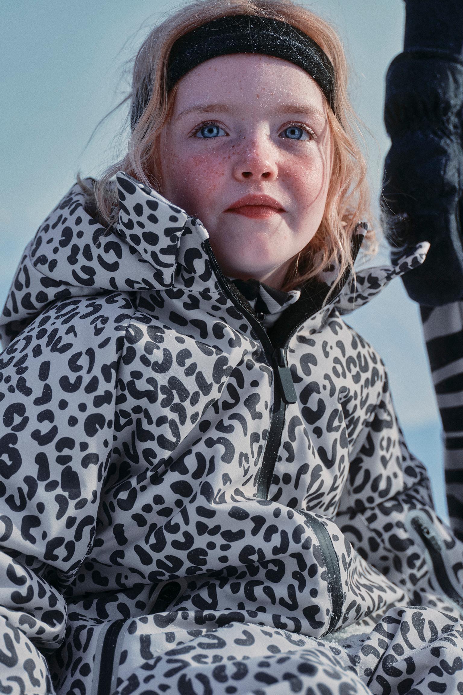 WATER RESISTANT AND WINDPROOF ANIMAL PRINT LONG JUMPSUIT